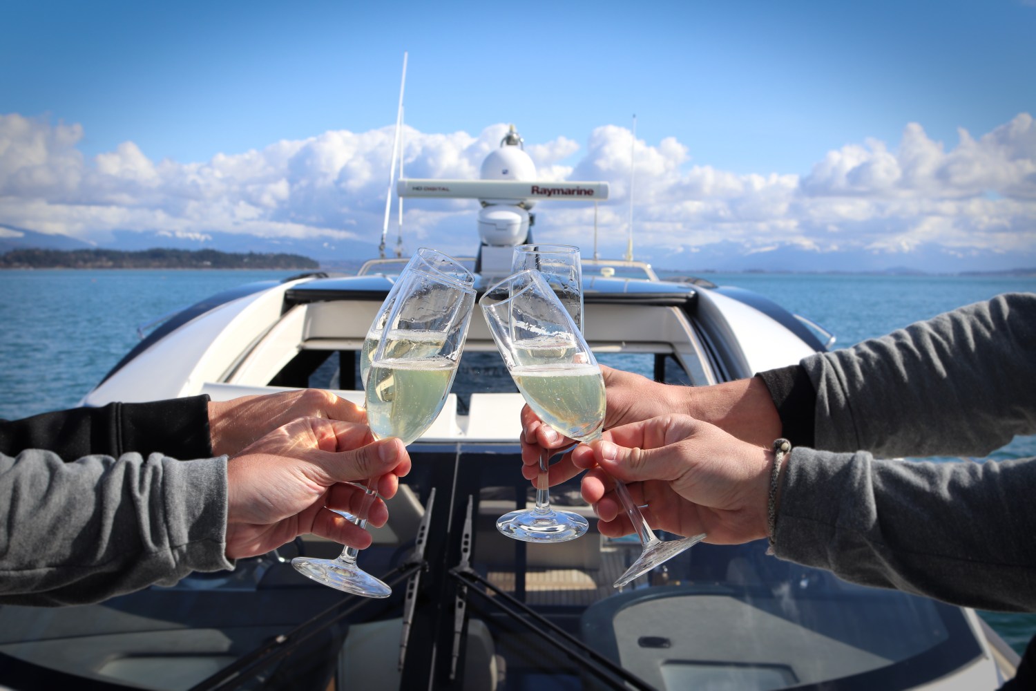 cheers aboard the charter