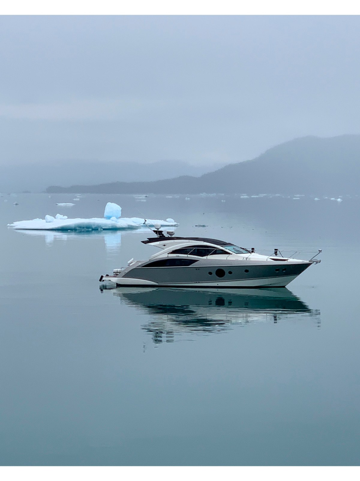 a small boat in a large body of water